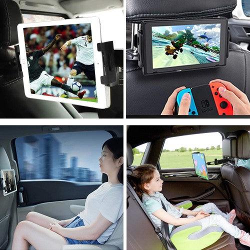Car Headrest Mount, Angle Adjustable Universal Tablet Holder for Car Backseat, for 5 Car Headrest Mount, Angle Adjustable Universal Tablet Holder for Car Backseat, for 5